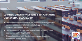 Lucknow University UG Counselling 2024